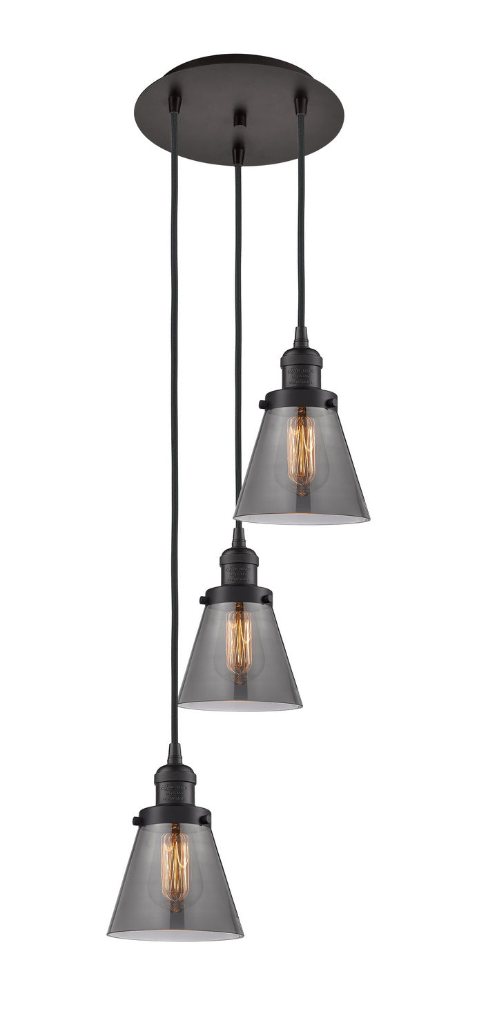 Innovations - 113F-3P-OB-G63 - Three Light Pendant - Franklin Restoration - Oil Rubbed Bronze