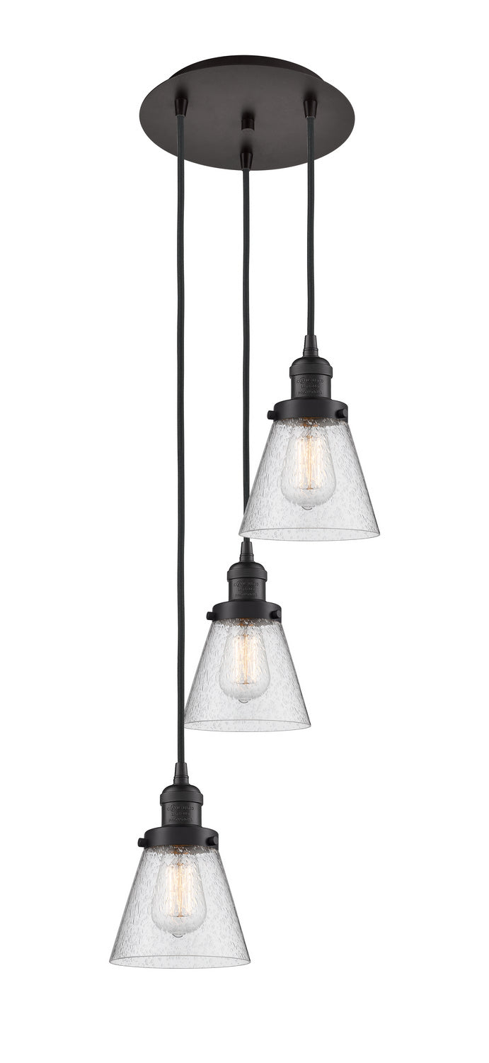 Innovations - 113F-3P-OB-G64 - Three Light Pendant - Franklin Restoration - Oil Rubbed Bronze