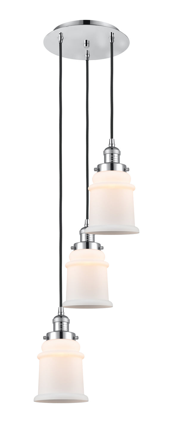 Innovations - 113F-3P-PC-G181 - Three Light Pendant - Franklin Restoration - Polished Chrome