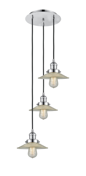 Innovations - 113F-3P-PC-G2 - Three Light Pendant - Franklin Restoration - Polished Chrome