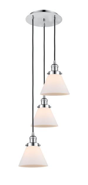 Innovations - 113F-3P-PC-G41 - Three Light Pendant - Franklin Restoration - Polished Chrome