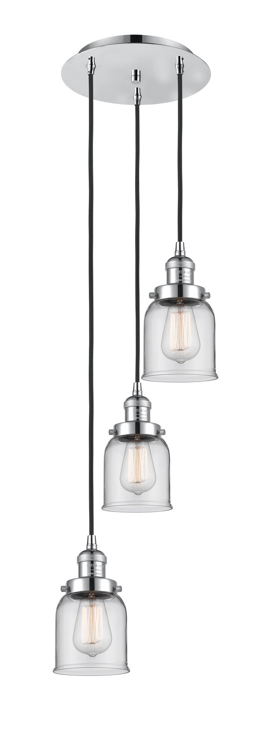 Innovations - 113F-3P-PC-G52 - Three Light Pendant - Franklin Restoration - Polished Chrome