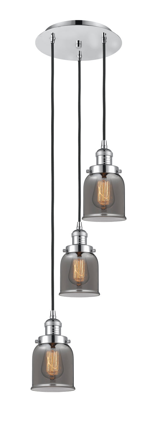 Innovations - 113F-3P-PC-G53 - Three Light Pendant - Franklin Restoration - Polished Chrome