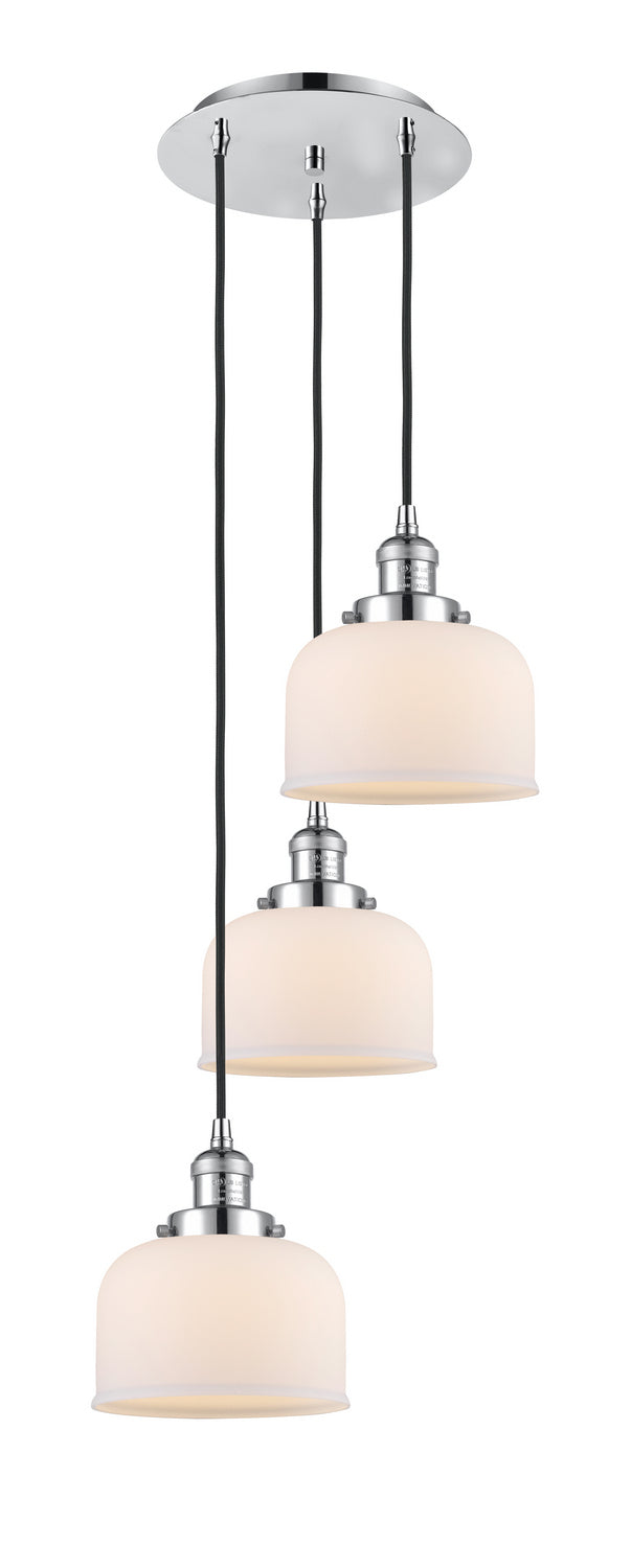 Innovations - 113F-3P-PC-G71 - Three Light Pendant - Franklin Restoration - Polished Chrome