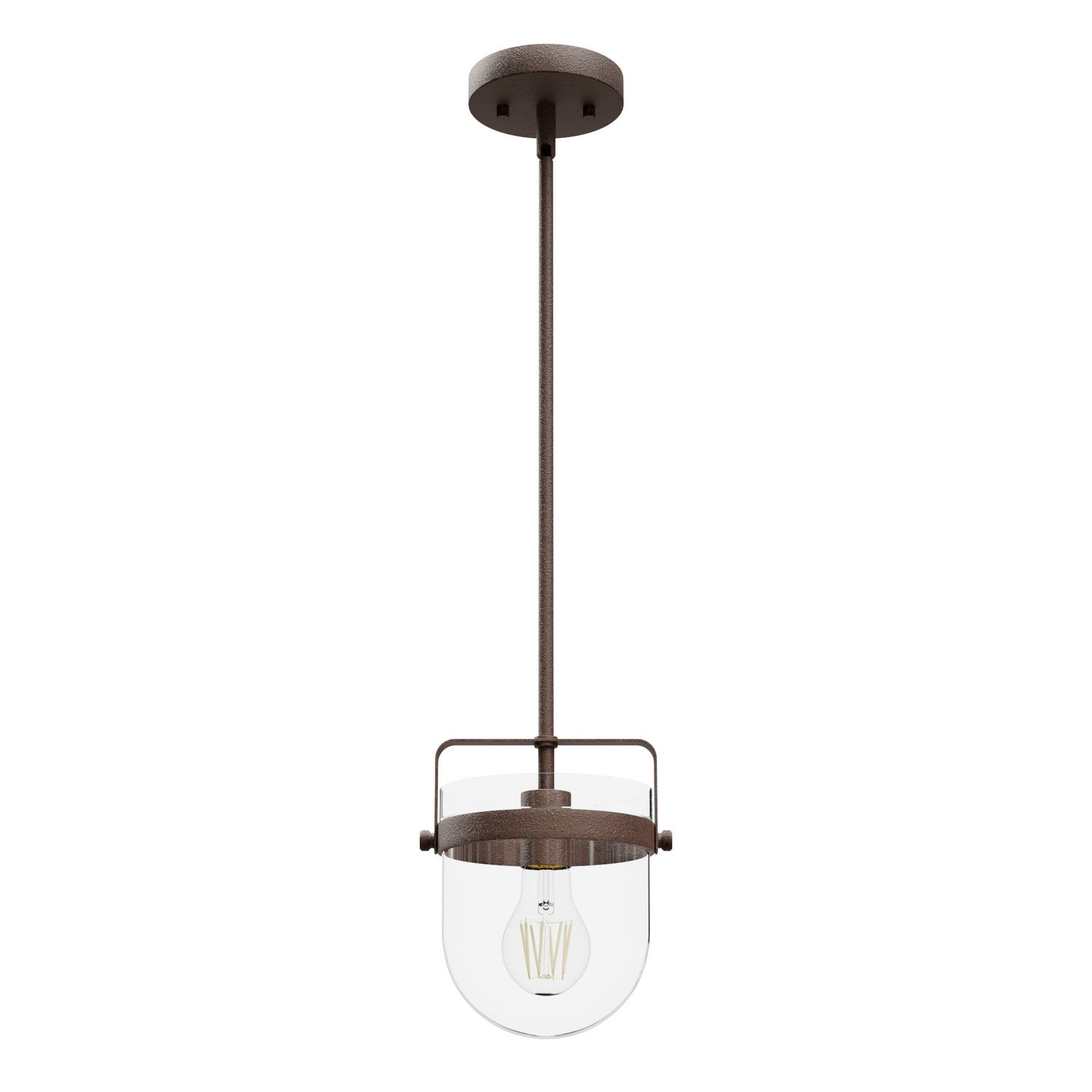 Hunter - 19838 - One Light Pendant - Karloff - Textured Rust