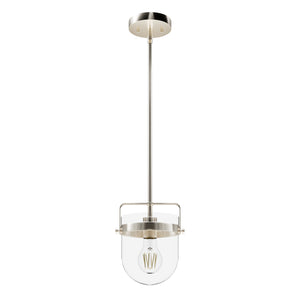 Hunter - 19839 - One Light Pendant - Karloff - Brushed Nickel