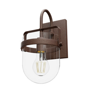 Hunter - 19841 - One Light Wall Sconce - Karloff - Textured Rust