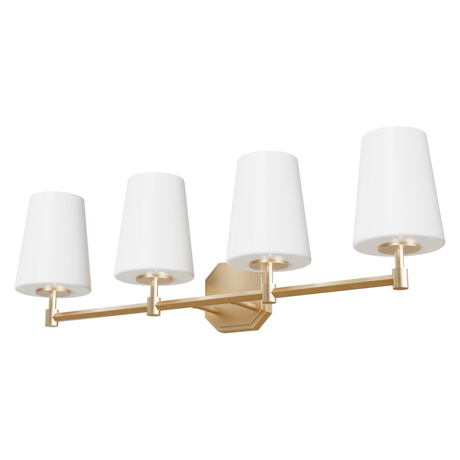 Hunter - 19884 - Four Light Bathroom Vanity - Nolita - Alturas Gold