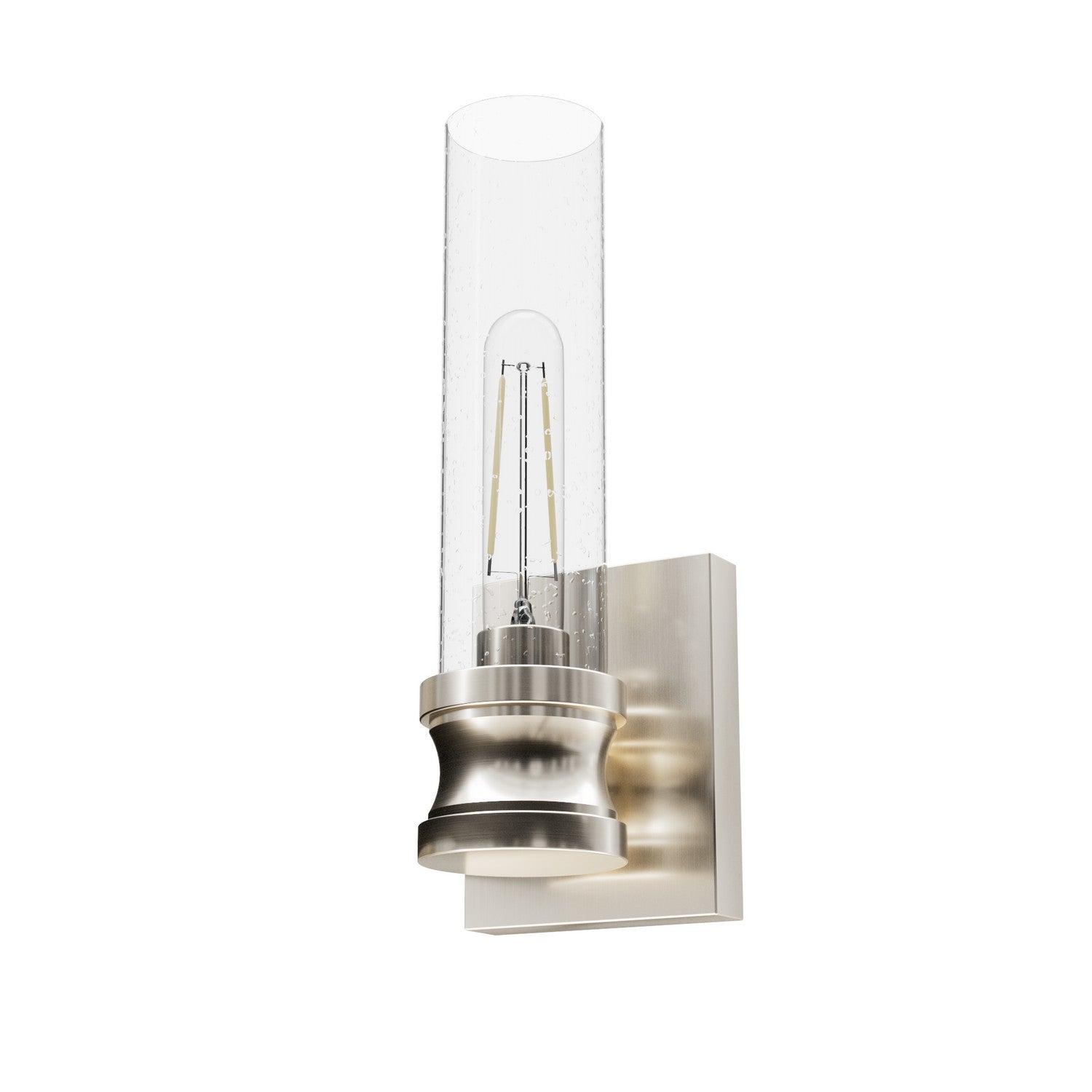 Hunter - 19905 - One Light Wall Sconce - Lenlock - Brushed Nickel