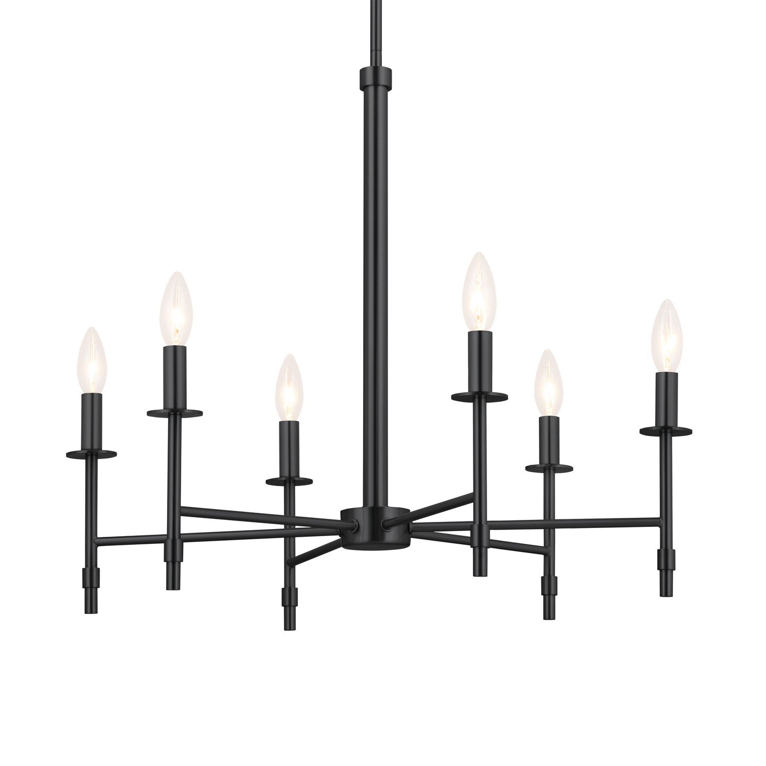 Kichler - 52500BK - Six Light Chandelier - Ali - Black