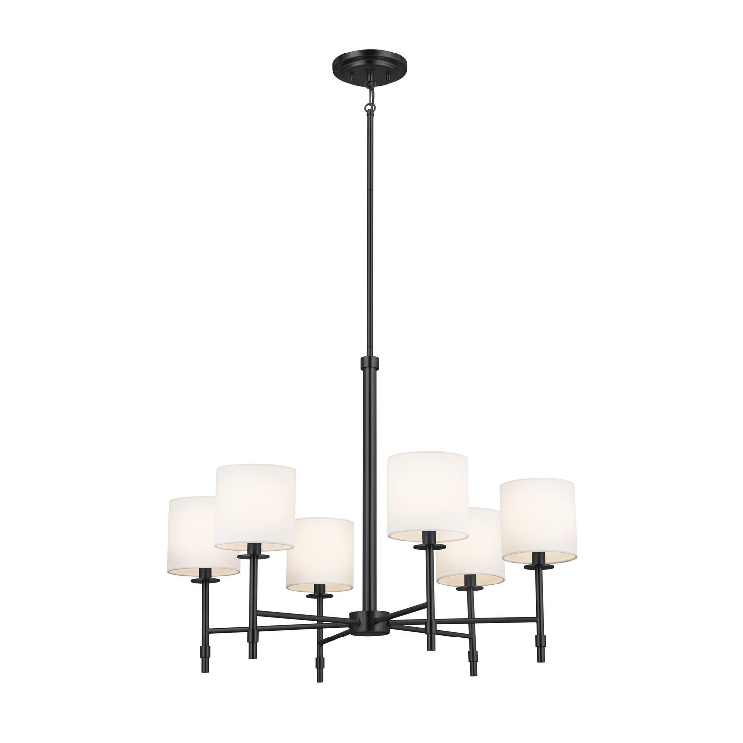 Kichler - 52500BK - Six Light Chandelier - Ali - Black