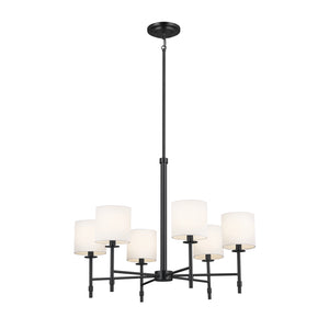 Kichler - 52500BK - Six Light Chandelier - Ali - Black