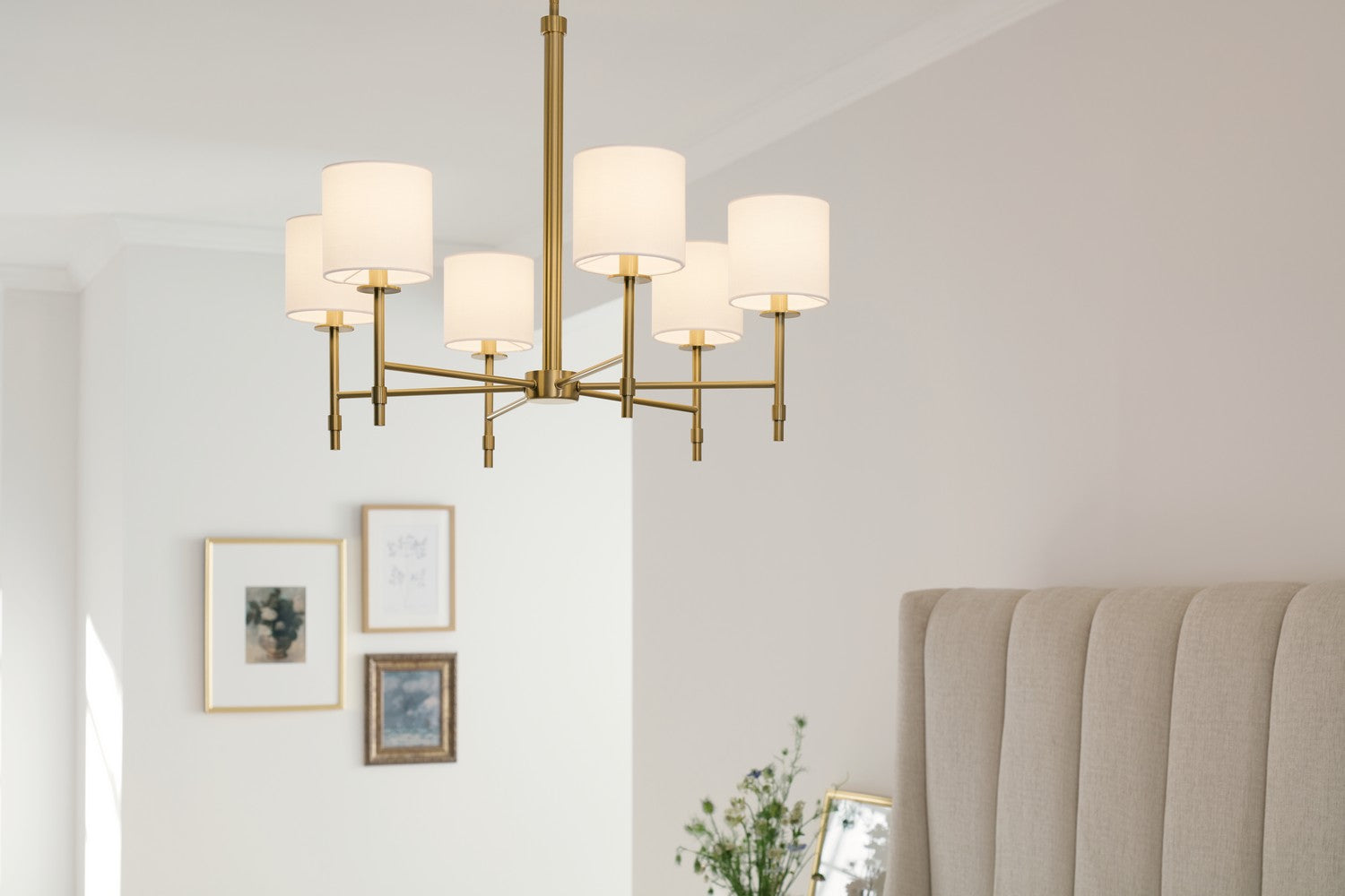 Kichler - 52500BNB - Six Light Chandelier - Ali - Brushed Natural Brass