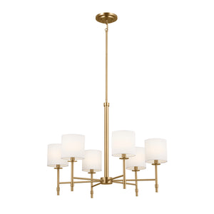 Kichler - 52500BNB - Six Light Chandelier - Ali - Brushed Natural Brass