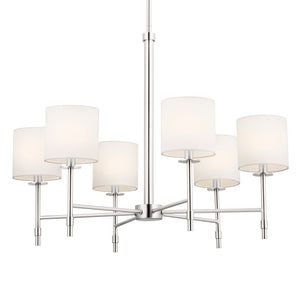 Kichler - 52500PN - Six Light Chandelier - Ali - Polished Nickel