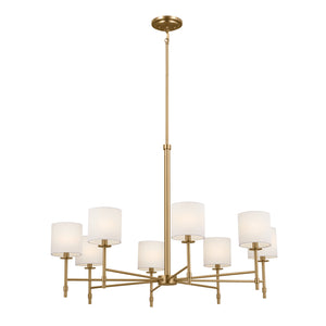 Kichler - 52502BNB - Eight Light Chandelier - Ali - Brushed Natural Brass