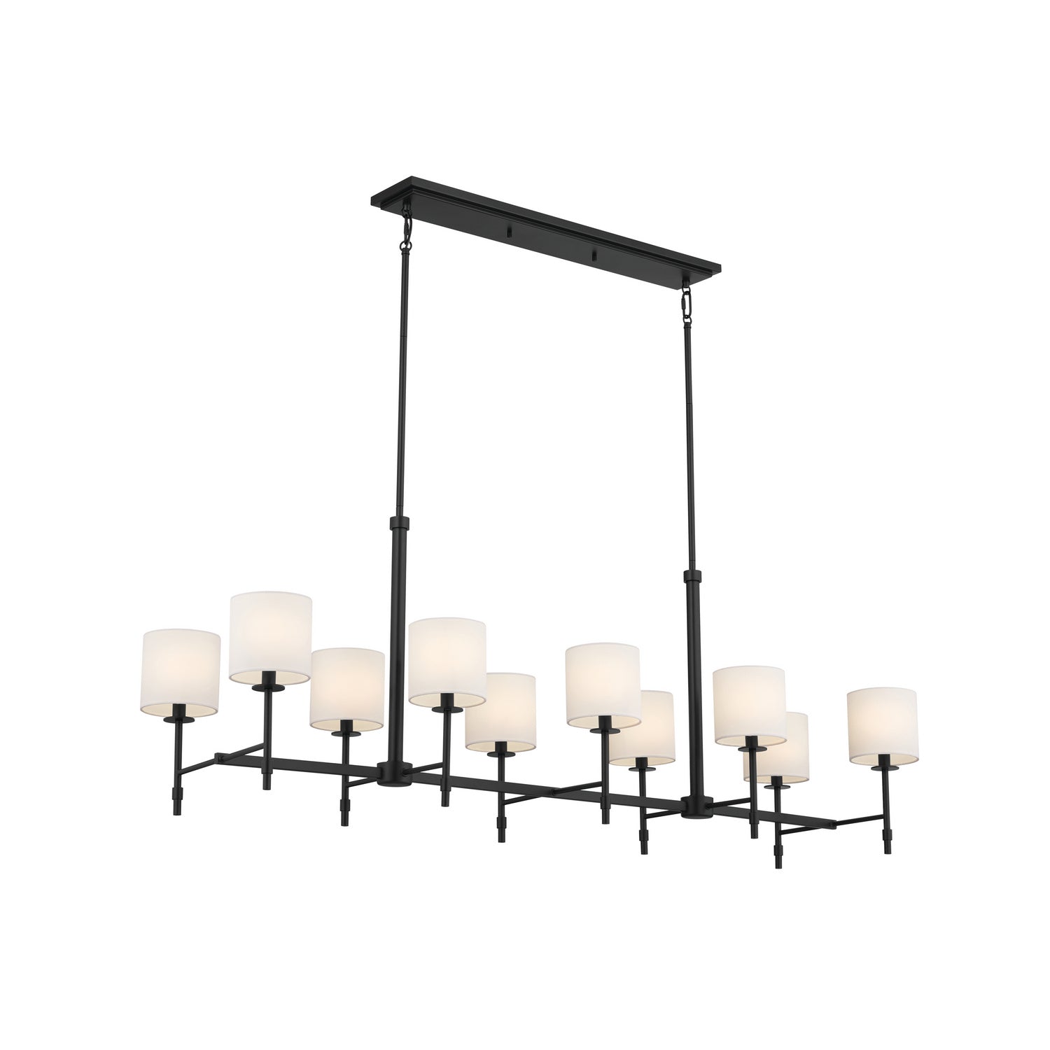 Kichler - 52503BK - Ten Light Linear Chandelier - Ali - Black