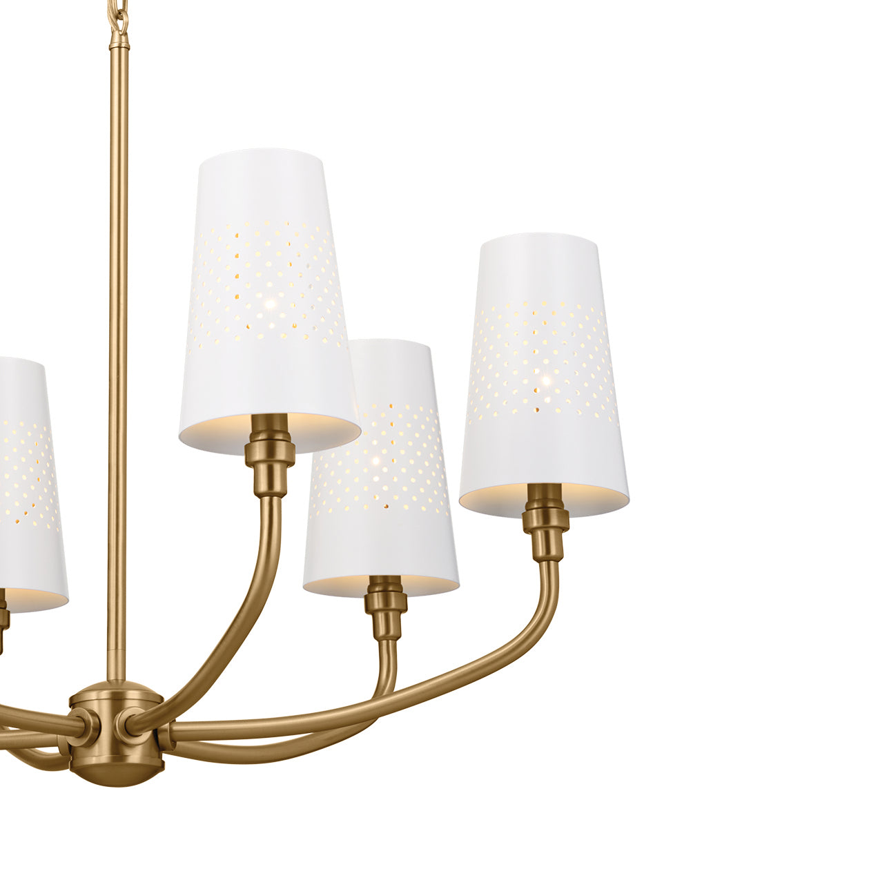 Kichler - 52508BNB - Six Light Chandelier - Adeena - Brushed Natural Brass