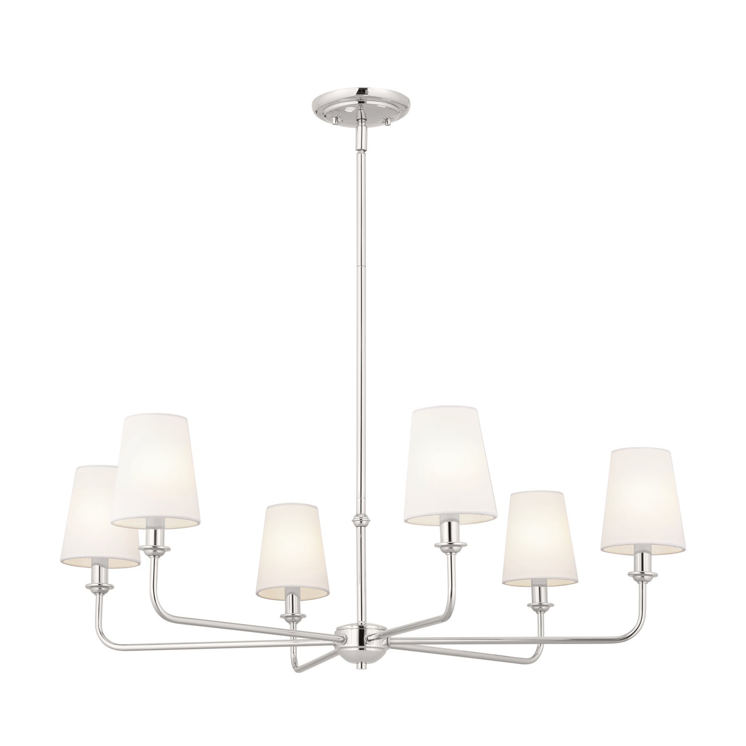 Kichler - 52516PN - Six Light Chandelier - Pallas - Polished Nickel