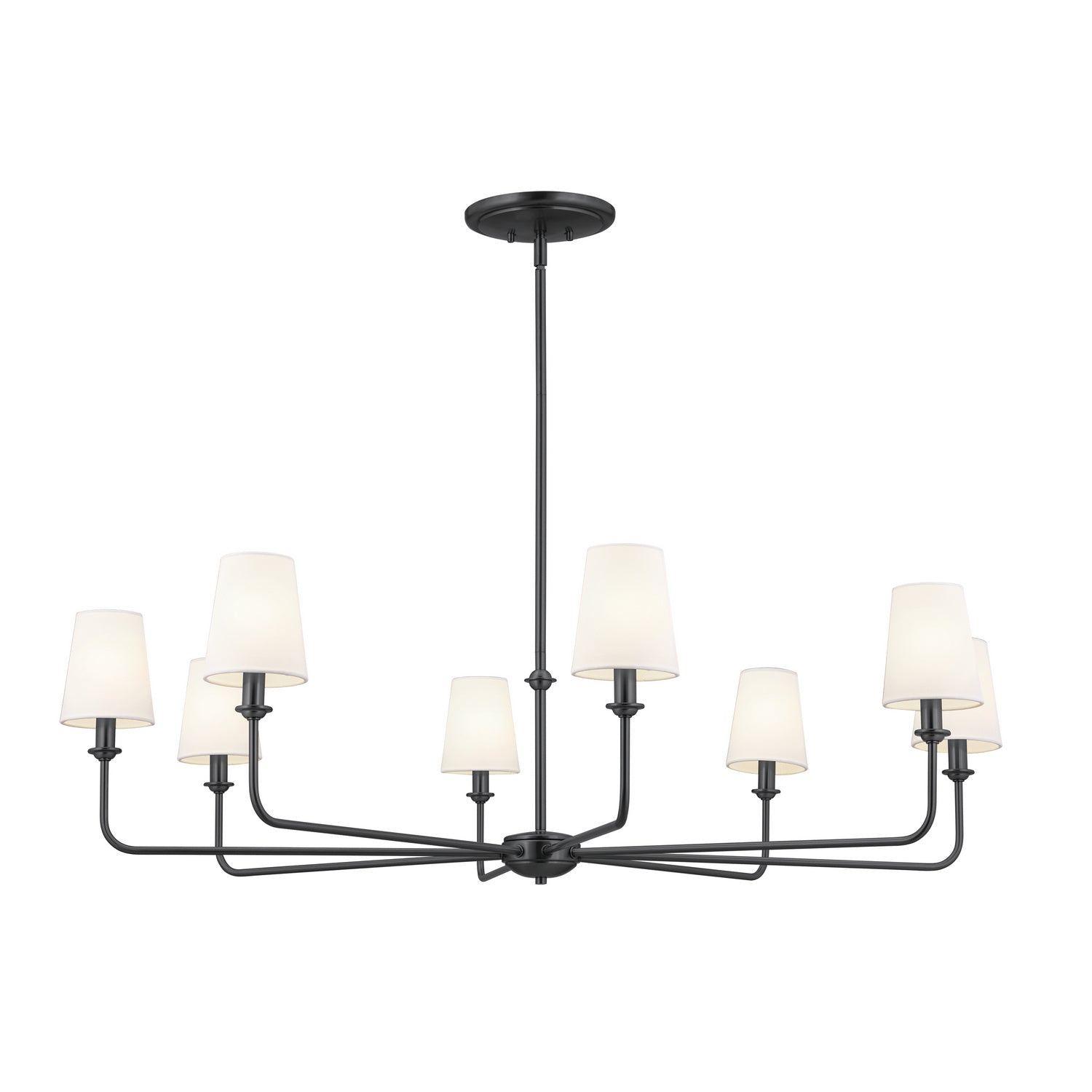 Kichler - 52517BK - Eight Light Chandelier - Pallas - Black