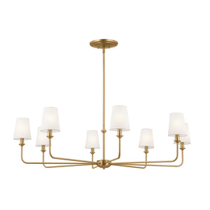 Kichler - 52517BNB - Eight Light Chandelier - Pallas - Brushed Natural Brass