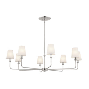 Kichler - 52517PN - Eight Light Chandelier - Pallas - Polished Nickel