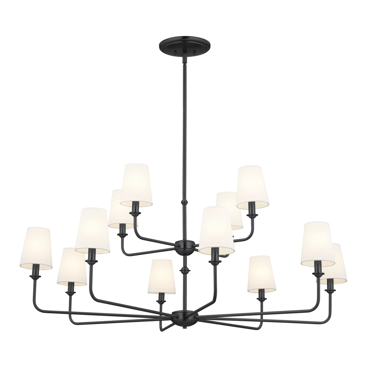 Kichler - 52518BK - 12 Light Chandelier - Pallas - Black