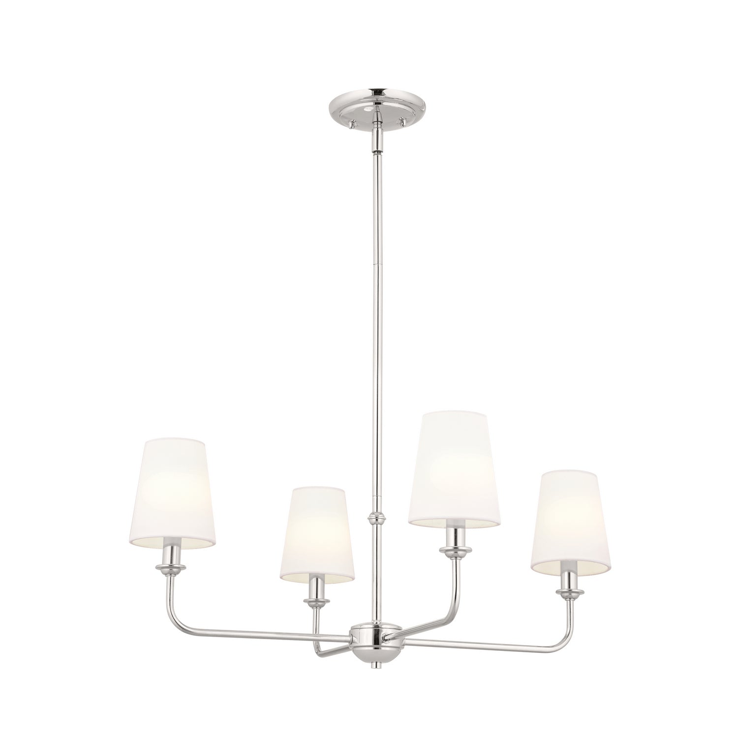 Kichler - 52520PN - Four Light Mini Chandelier - Pallas - Polished Nickel