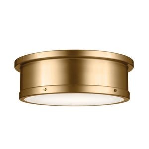 Kichler - 52541BNB - Three Light Flush Mount - Serca - Brushed Natural Brass