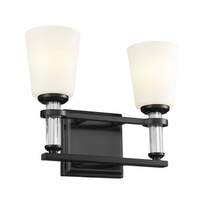 Kichler - 55146BK - Two Light Bath - Rosalind - Black