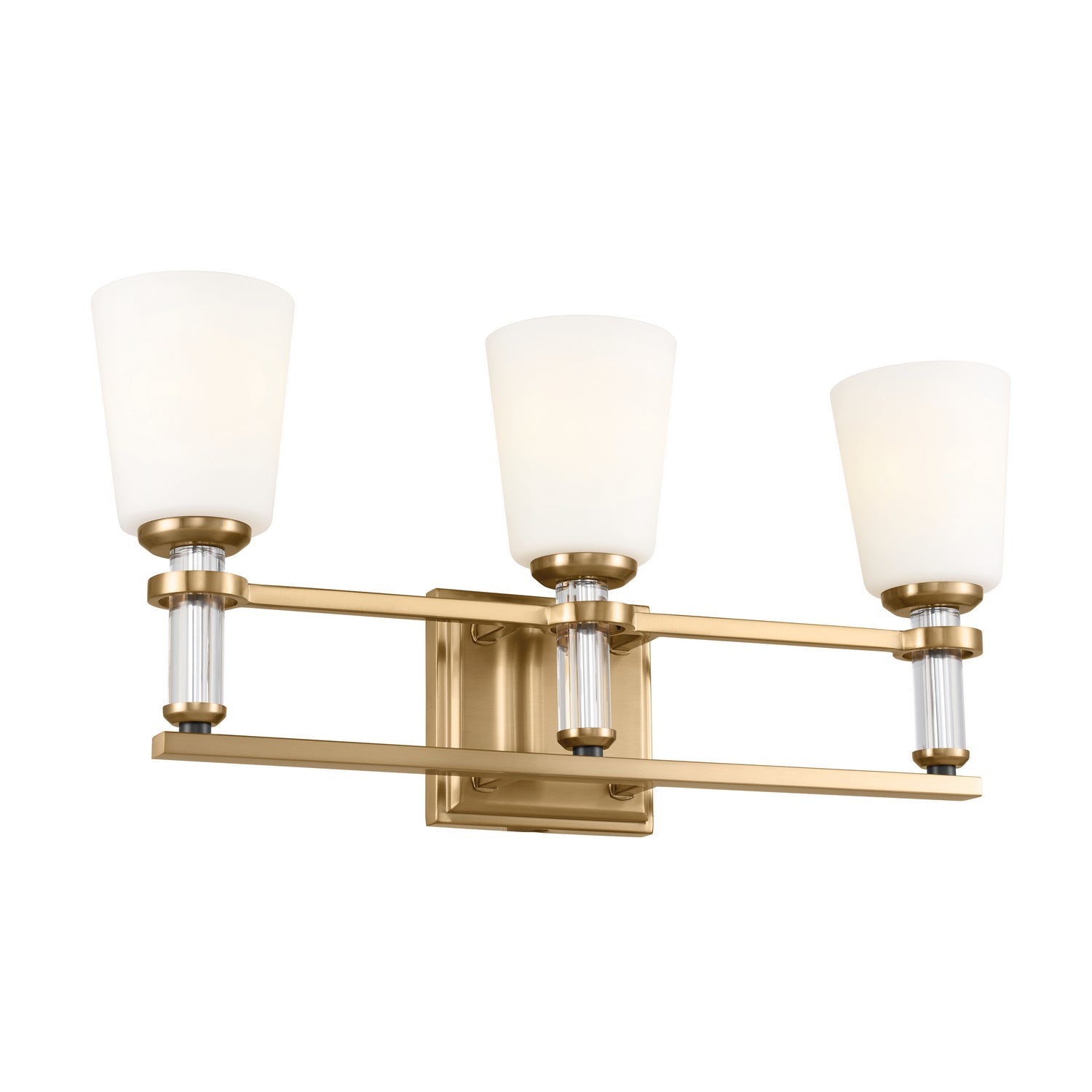 Kichler - 55147BNB - Three Light Bath - Rosalind - Brushed Natural Brass