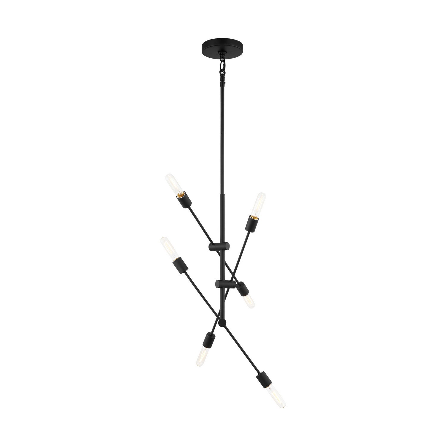 Visual Comfort Studio - 3100506-112 - Six Light Chandelier - Axis - Midnight Black