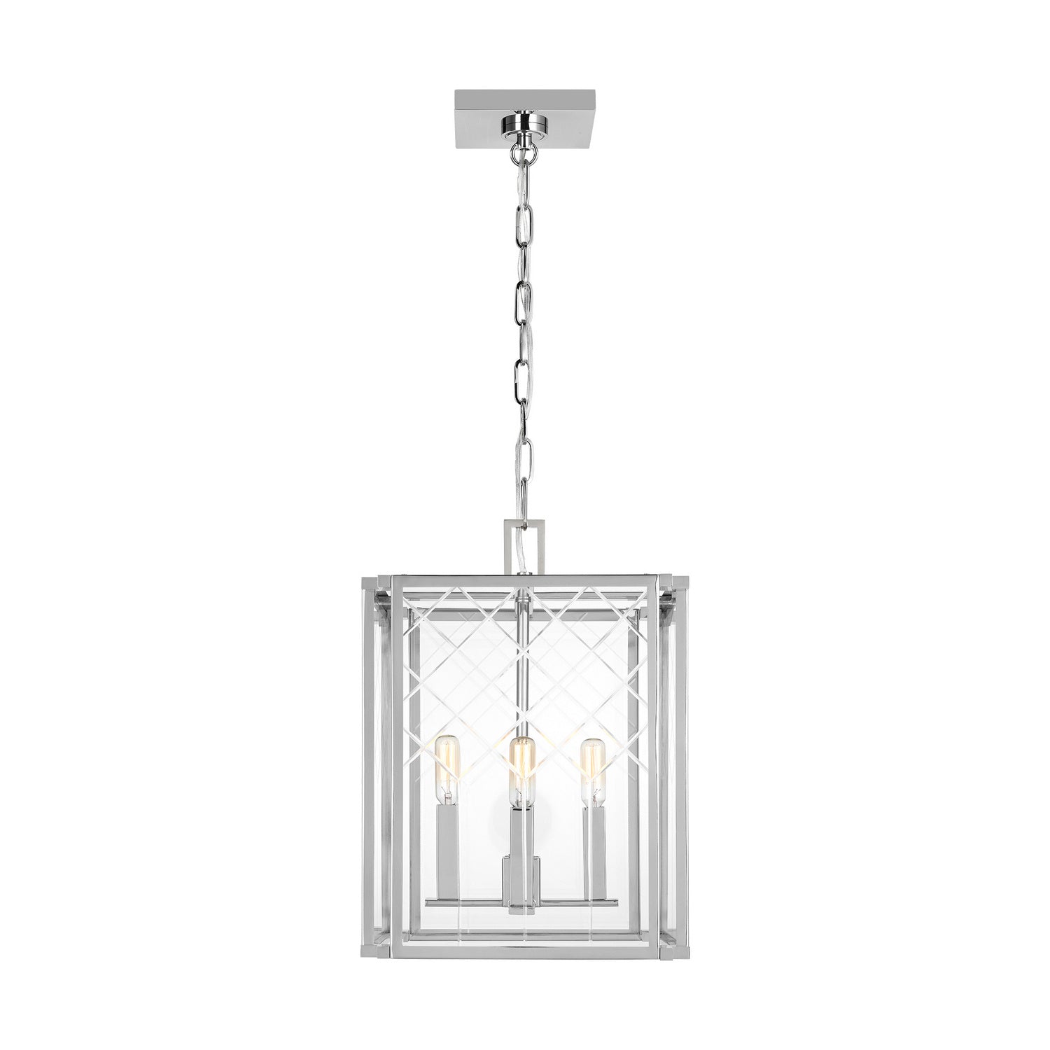 Visual Comfort Studio - AC1134PN - Four Light Pendant - Erro - Polished Nickel