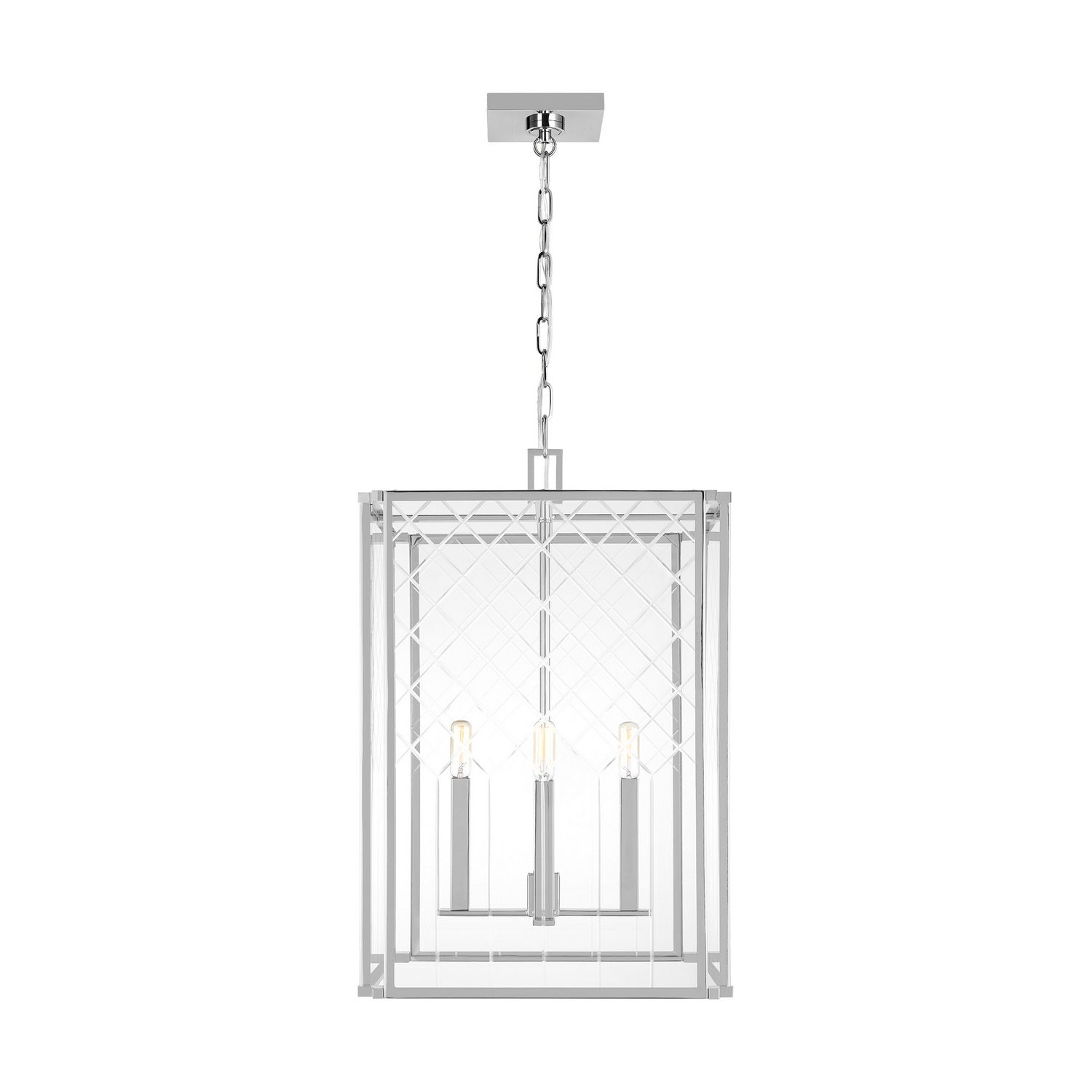 Visual Comfort Studio - AC1144PN - Four Light Pendant - Erro - Polished Nickel