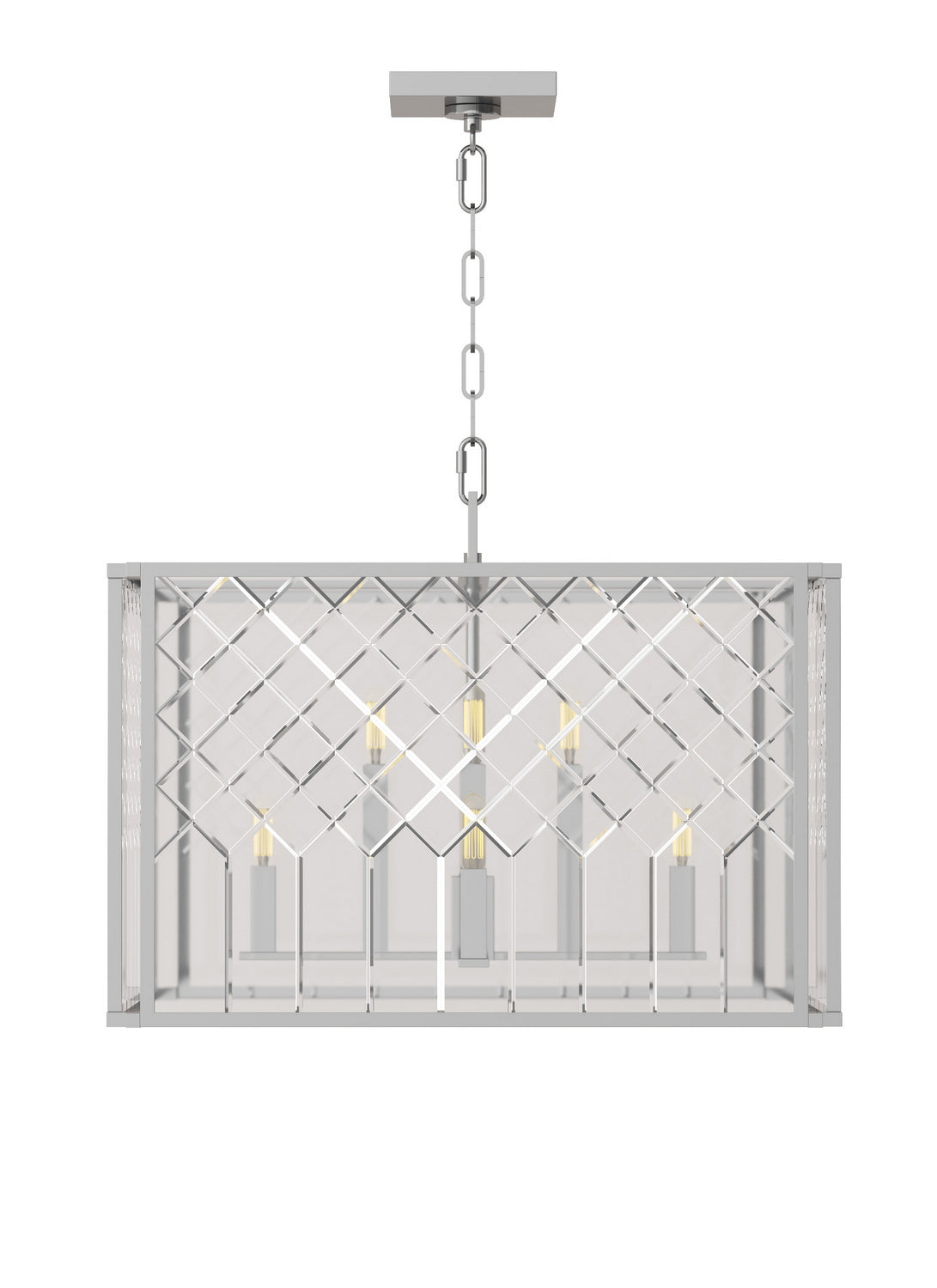 Visual Comfort Studio - AC1158PN - Eight Light Pendant - Erro - Polished Nickel