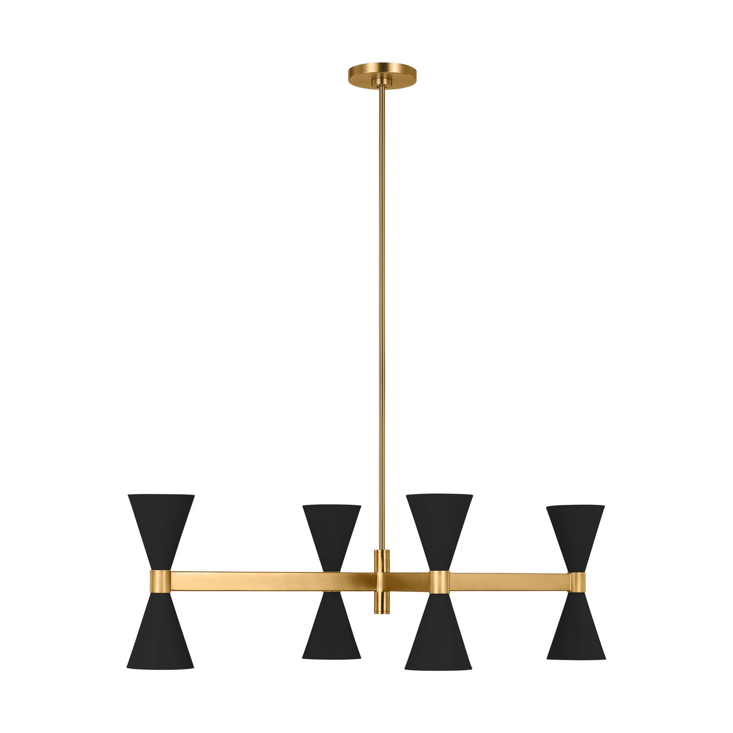 Visual Comfort Studio - AEC1068MBK - Eight Light Chandelier - Albertine - Midnight Black