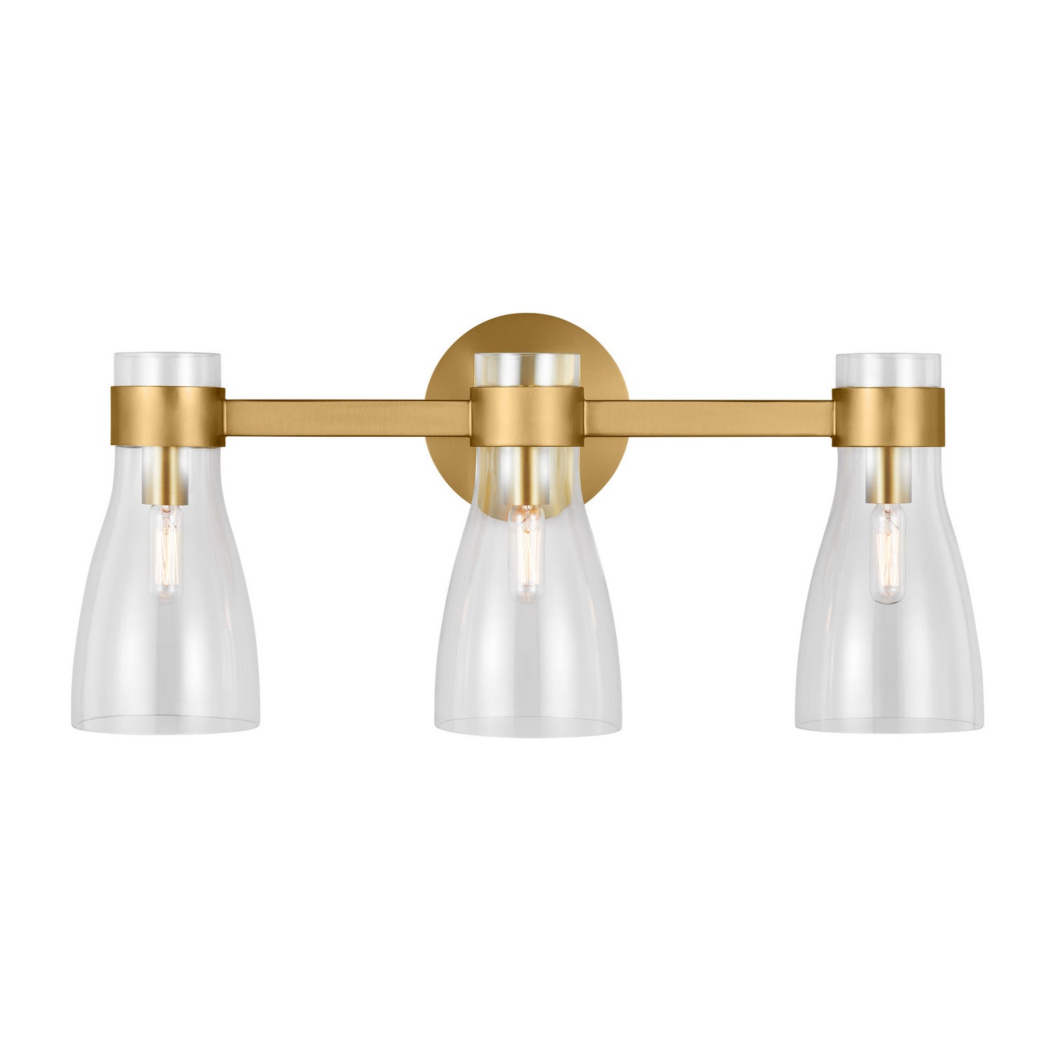 Visual Comfort Studio - AEV1003BBS - Three Light Bath Fixture - Moritz - Burnished Brass