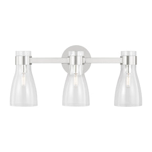 Visual Comfort Studio - AEV1003PN - Three Light Bath Fixture - Moritz - Polished Nickel