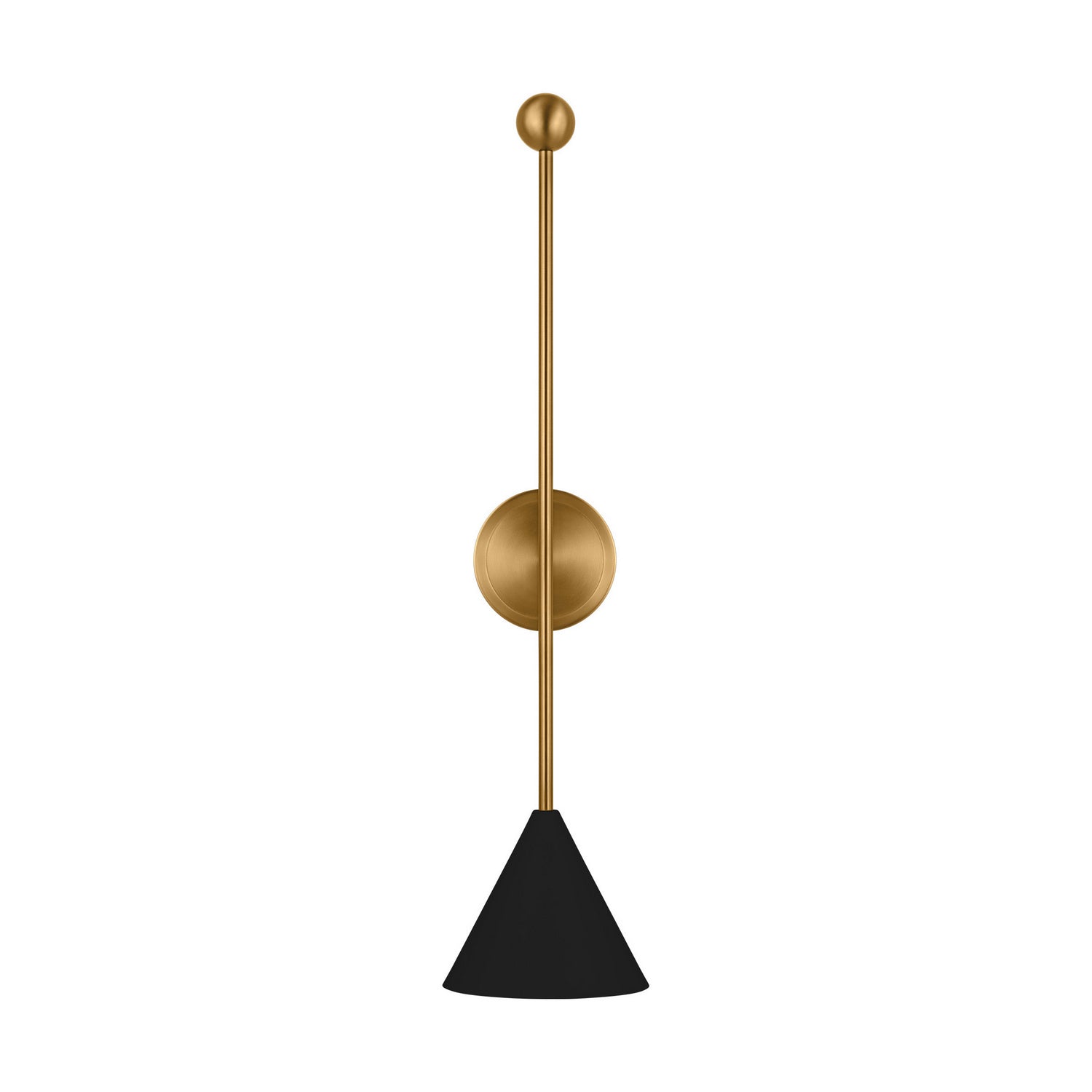 Visual Comfort Studio - AEW1041MBKBBS - One Light Bath Fixture - Cosmo - Midnight Black and Burnished Brass