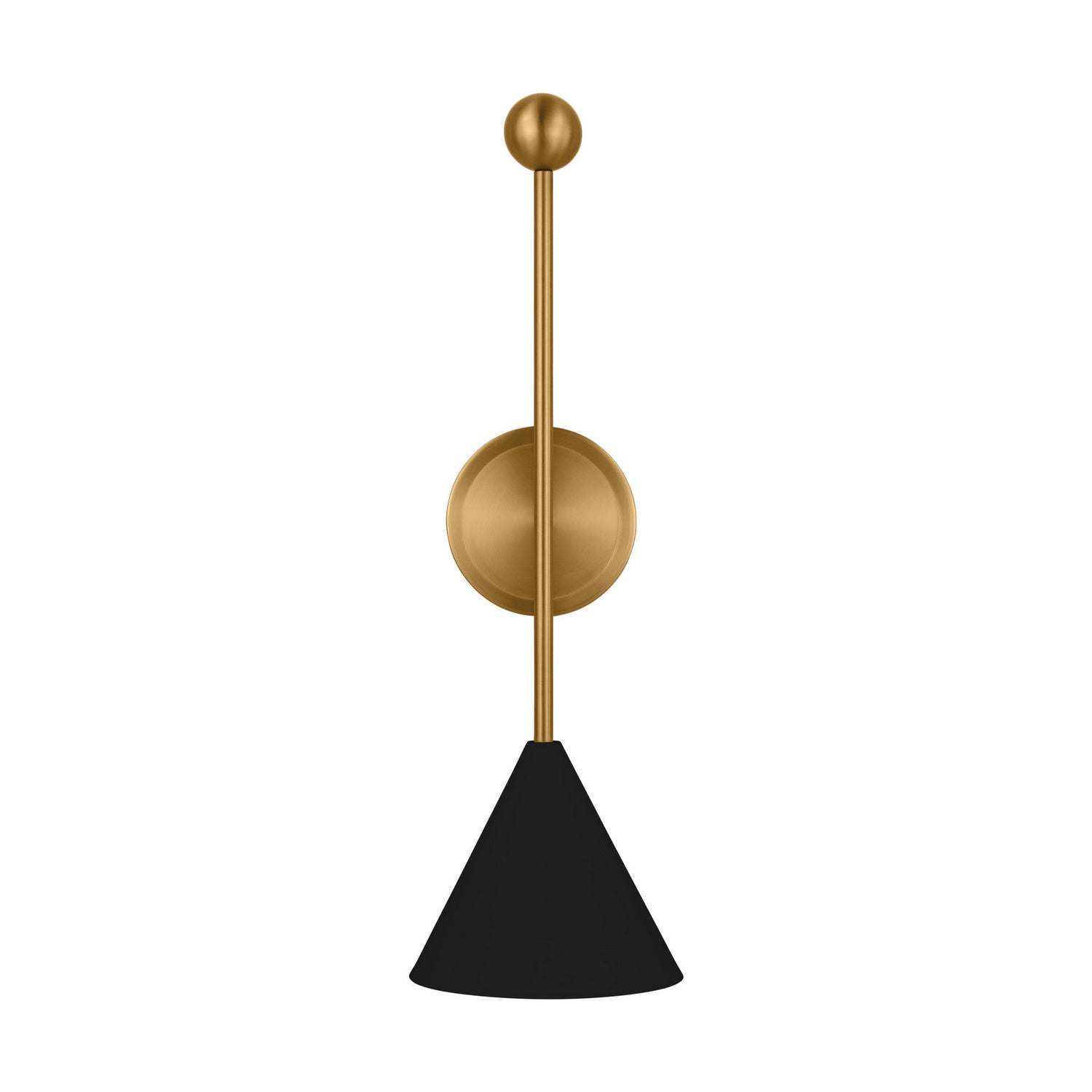 Visual Comfort Studio - AEW1051MBKBBS - One Light Bath Fixture - Cosmo - Midnight Black and Burnished Brass