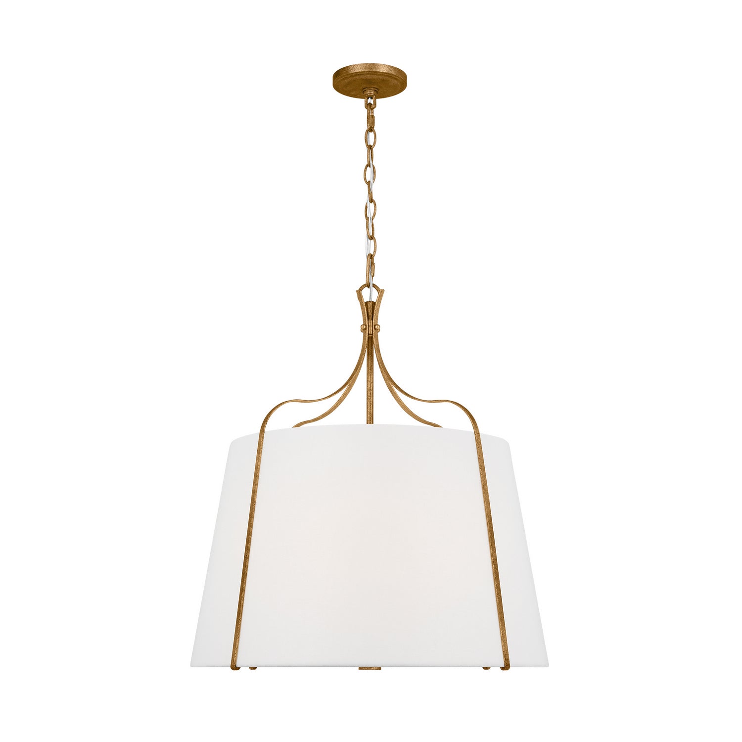 Visual Comfort Studio - AP1264ADB - Four Light Pendant - Leander - Antique Gild