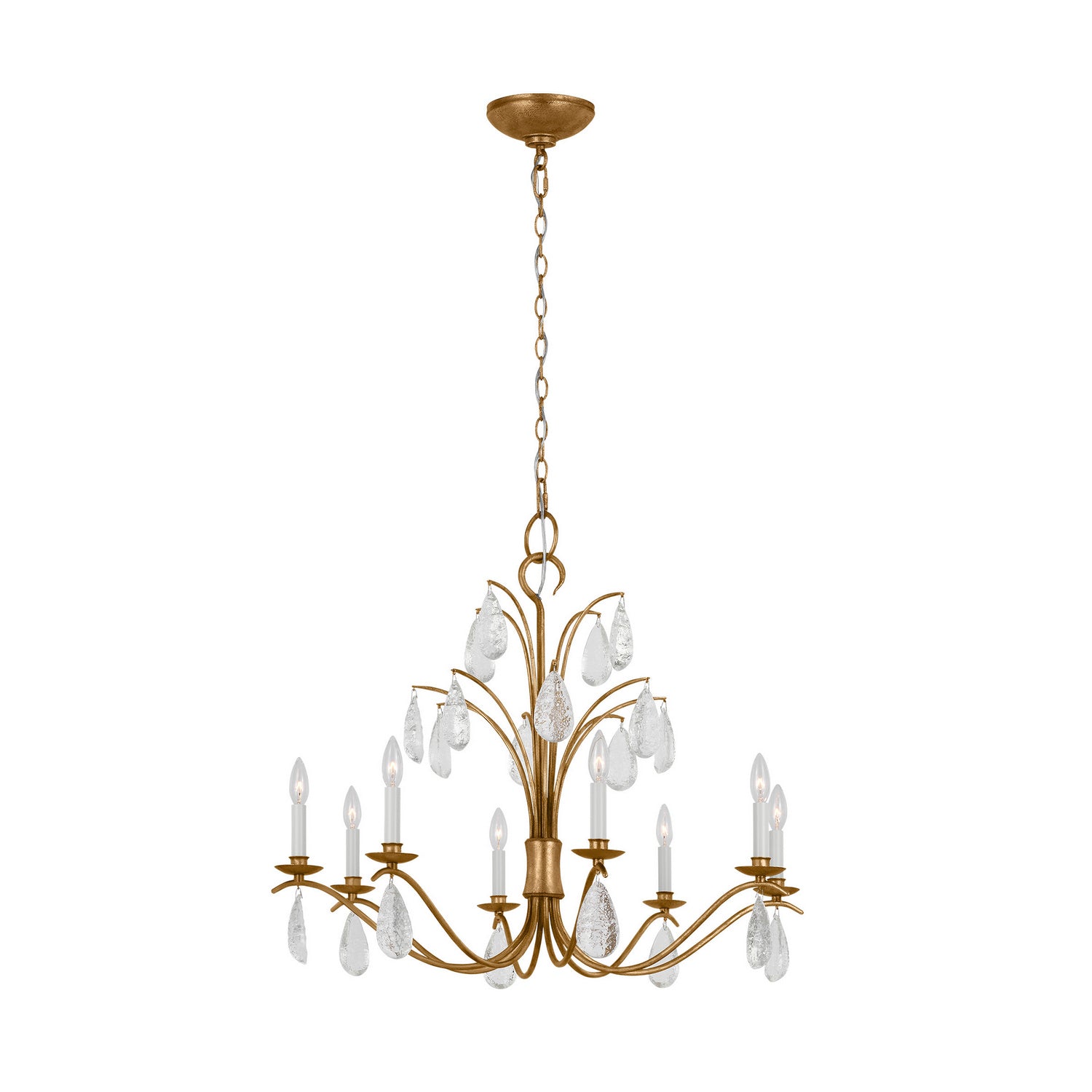 Visual Comfort Studio - CC1608ADB - Eight Light Chandelier - Shannon - Antique Gild