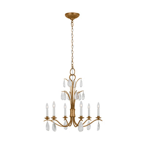 Visual Comfort Studio - CC1616ADB - Six Light Chandelier - Shannon - Antique Gild