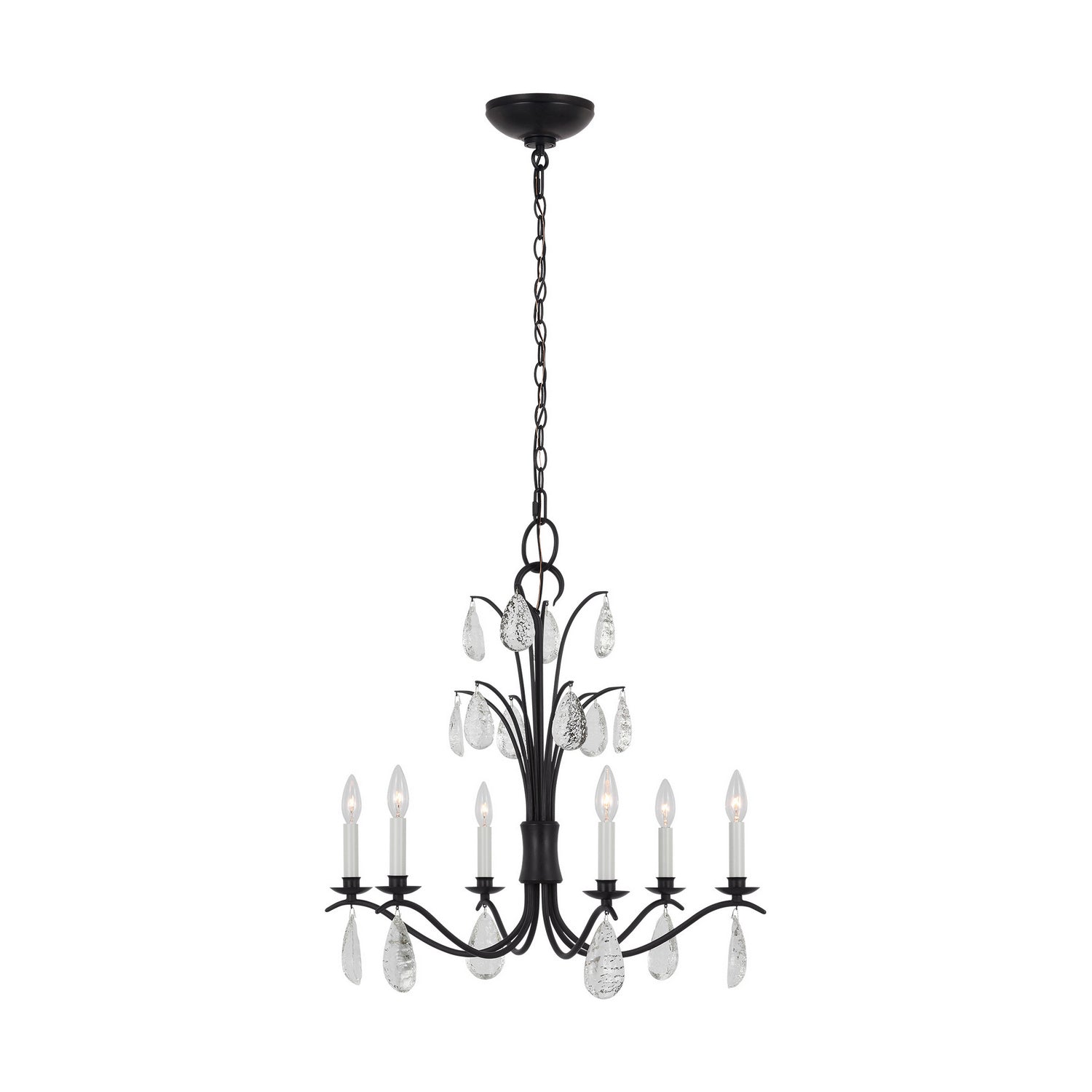 Visual Comfort Studio - CC1616AI - Six Light Chandelier - Shannon - Aged Iron