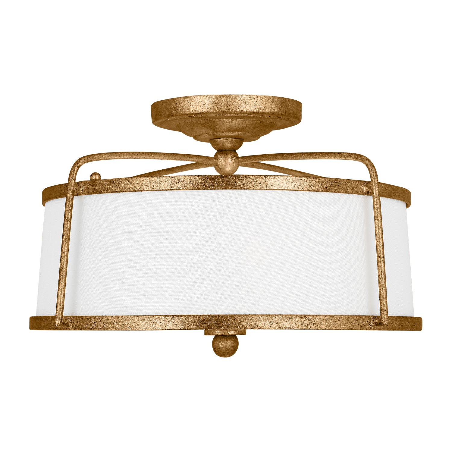 Visual Comfort Studio - CF1102ADB - Two Light Semi-Flush Mount - Stonington - Antique Gild