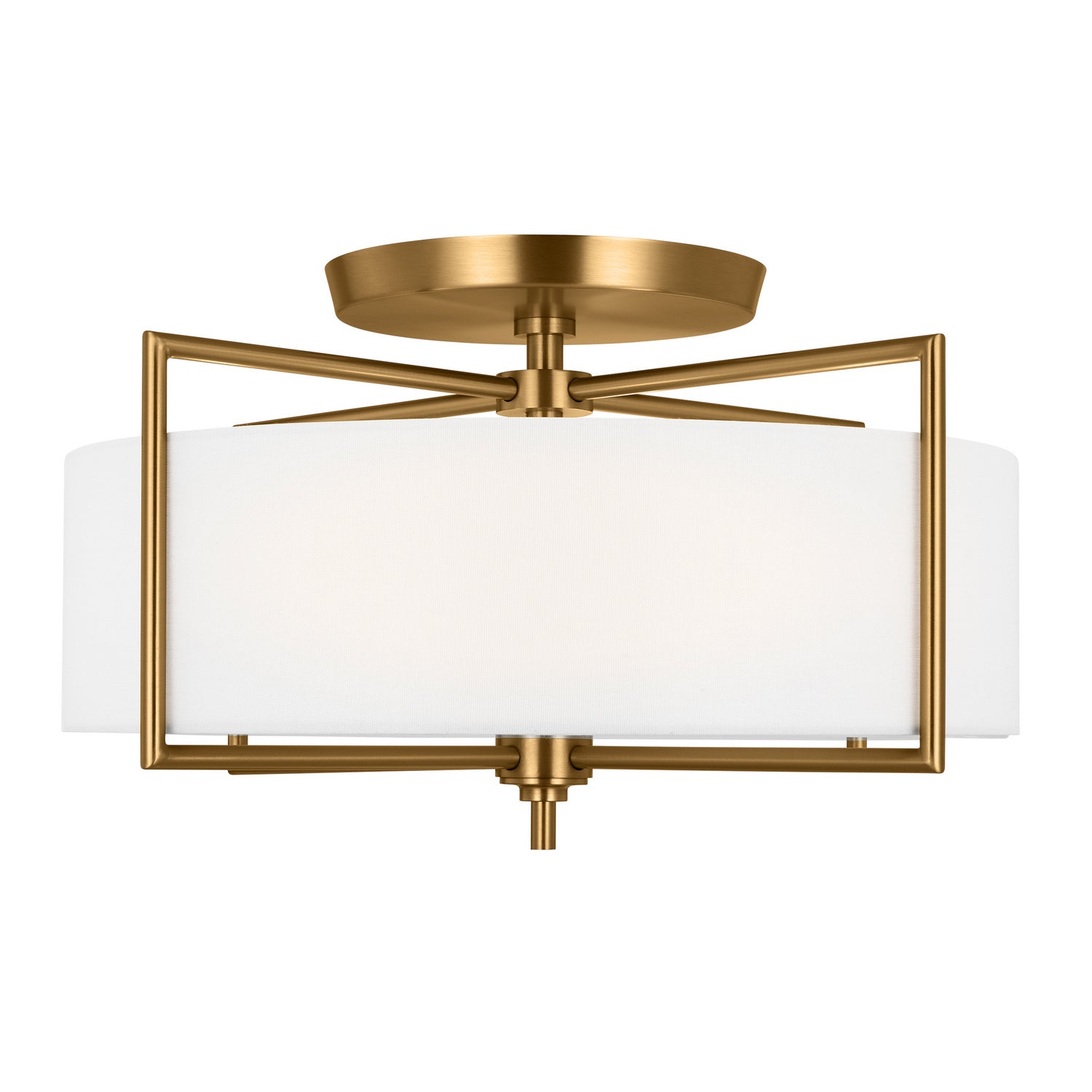 Visual Comfort Studio - CF1113BBS - Three Light Semi-Flush Mount - Perno - Burnished Brass