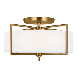 Visual Comfort Studio - CF1113BBS - Three Light Semi-Flush Mount - Perno - Burnished Brass