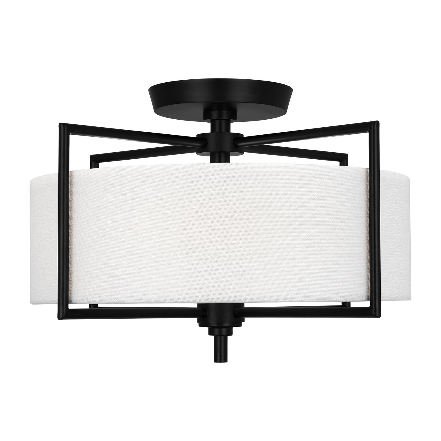 Visual Comfort Studio - CF1122AI - Two Light Semi-Flush Mount - Perno - Aged Iron