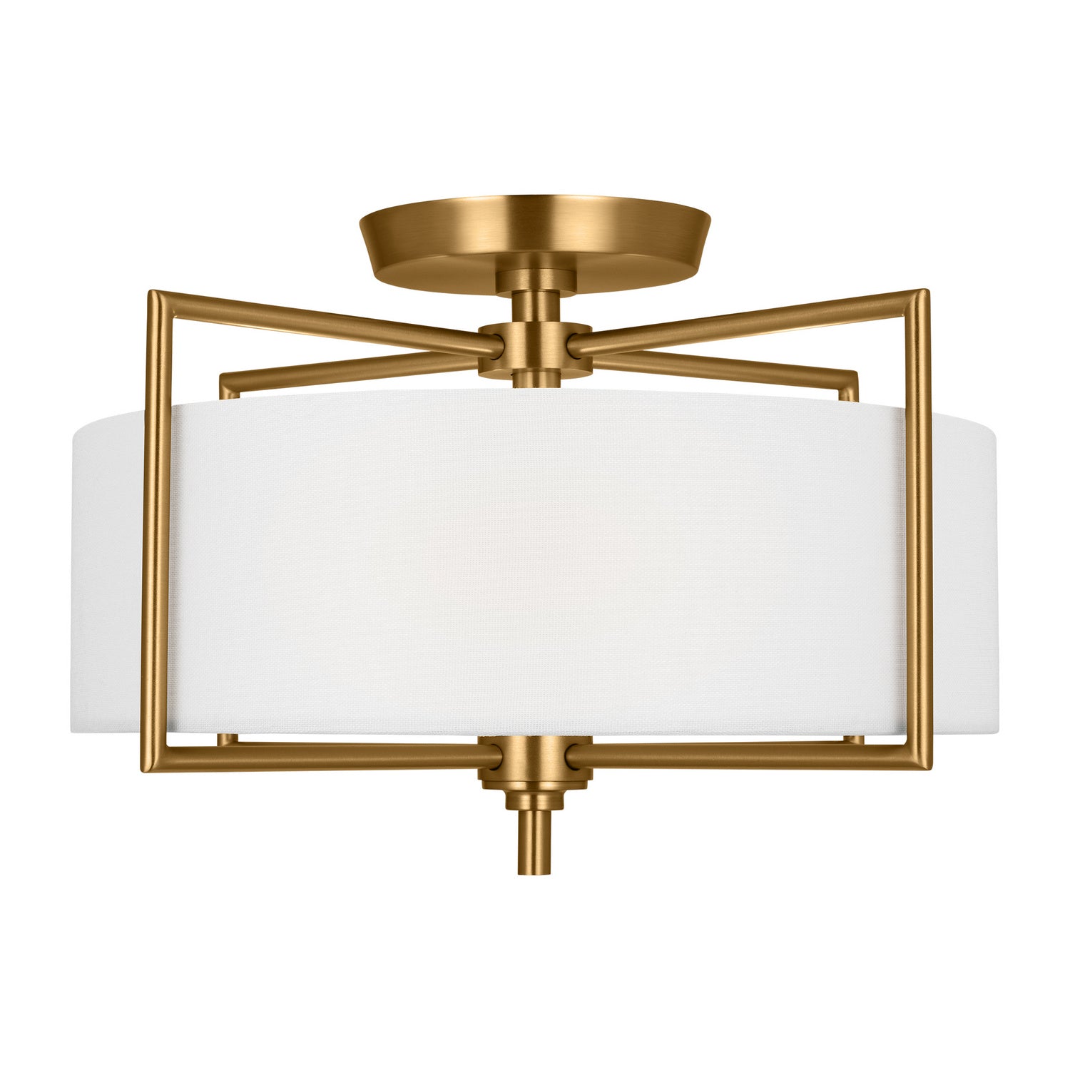 Visual Comfort Studio - CF1122BBS - Two Light Semi-Flush Mount - Perno - Burnished Brass