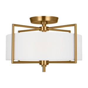 Visual Comfort Studio - CF1122BBS - Two Light Semi-Flush Mount - Perno - Burnished Brass